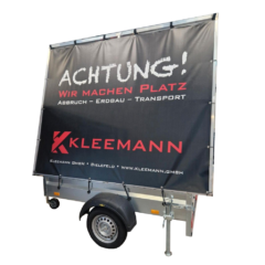 Werbeanhänger 200x250cm Werbefläche